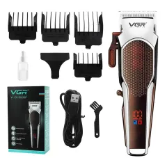 Машинка для стрижки VGR V-189, коричневый, акб.