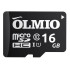 Карта micro-SD 16 GB Olmio Class 10 UHS-I без адаптера
