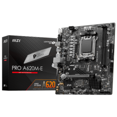 М/П SOC-AM5 MSI PRO A620M-E SocketAM5 AMD A620 2xDDR5 mATX AC`97 8ch(7.1) GbLAN RAID+VGA+HDMI