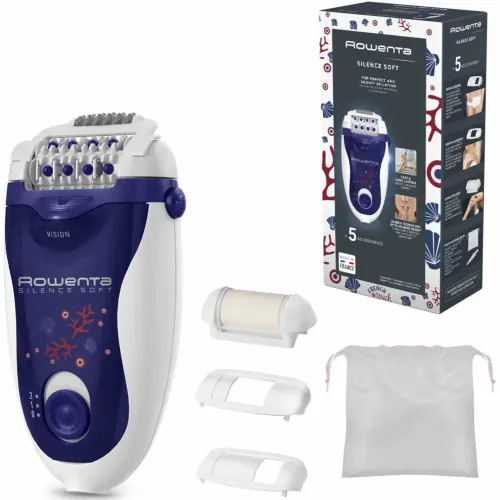 Эпилятор ROWENTA EP5625F0 Silence Sof, белый/фиолетовый