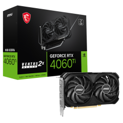 Видеокарта MSI RTX 4060 Ti 8 Gb PCI-E 4.0 Ventus 2X Black