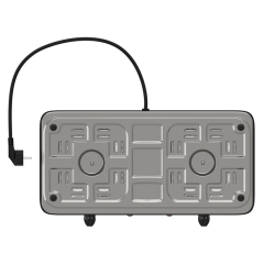 Настольная электроплита MAXVI HE211 черная (диск 2)