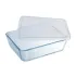 Форма для выпечки стекло Pyrex, Cook Freez, прямоугол., с крышкой, 14х19х4 см, 0,8 л. (241Р000/2021)