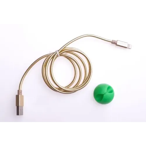 Кабель USB 2.0 A вилка - 8pin 1 м More choice K31i металл (Gold)