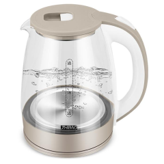 Чайник эл. Electric kettle стекло/беж (*7)