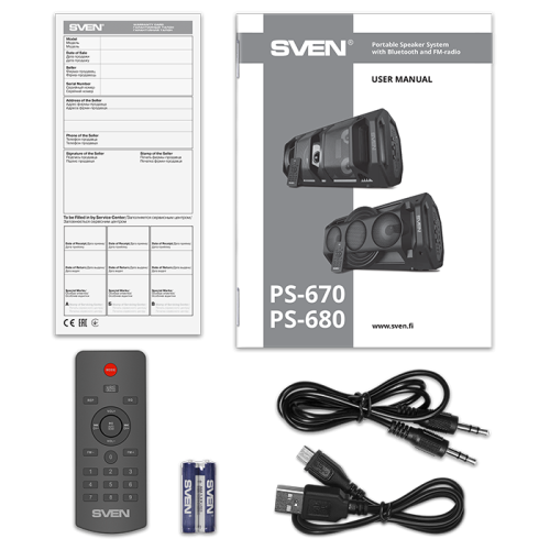 Акустика портативная SVEN PS-680