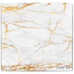 Весы напольные электронные MARTA MT-SC3600, белое золото