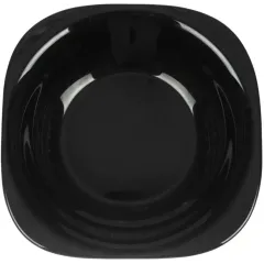 Тарелка стеклокерамика, Luminarc Carine Black, суповая, квадрат, 21 см (D2374/H3661/L9818)(135973)