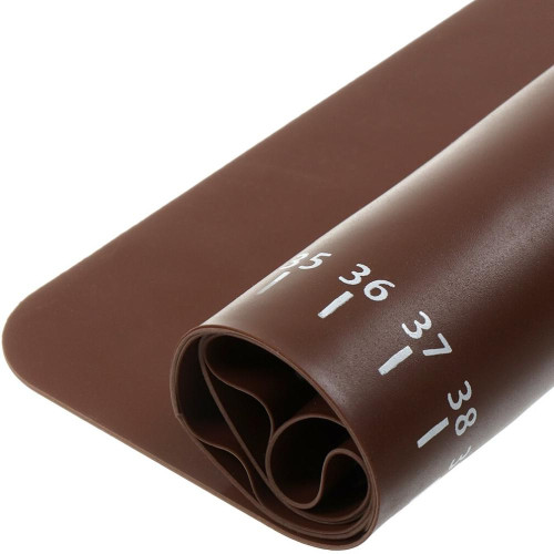 Коврик кухонный силикон СПЕКТР, коричневый, 40х50 см (Y4-5428) для теста