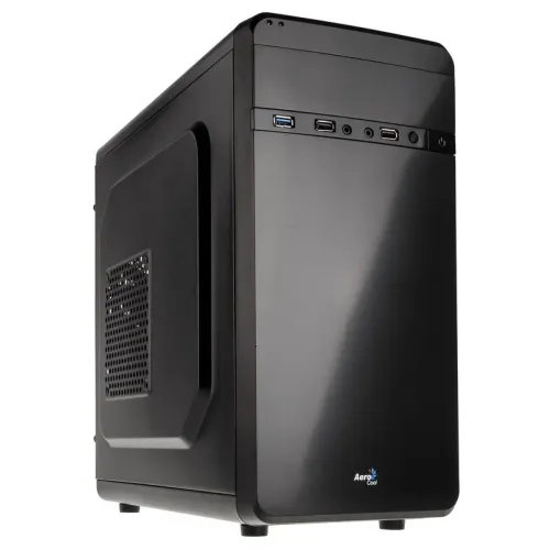 Корпус Aerocool Qs-180 черный w/o PSU mATX 1x80mm 2xUSB2.0 1xUSB3.0 audio