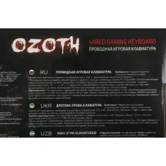 Клавиатура Defender OZOTH GK-106 RU LED черный (45106) (*5)