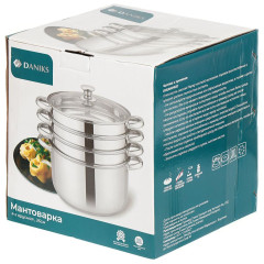 Мантоварка Daniks, SD-S26-4, нерж., индукция, 7,0л., 4 сетки (342653)