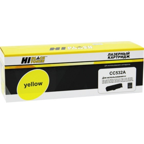 Картридж-тонер CC532A/CE412/CF382/718 Hi-Black для HP CLJ CP2025/CM2320/Canon LBP7200, Y, 2,8K