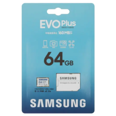 Карта micro-SD 64 GB Samsung SAM-MB-MC64SACN EVO+ 64Gb+SD adapter