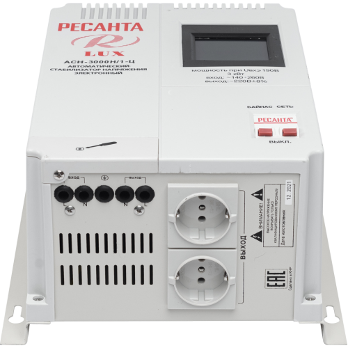 Стабилизатор РЕСАНТА АСН-3000Н/1-Ц Lux (63/6/21) (*13)