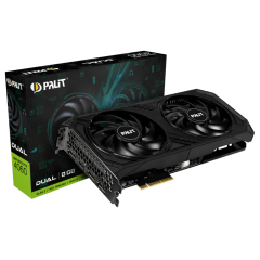 Видеокарта Palit PCI-E 4.0 RTX4060 DUAL OC NV RTX4060 8192Mb 128 GDDR6 1830/17000/HDMIx1/DPx3/HDCP R NE64060T19P1-1070D