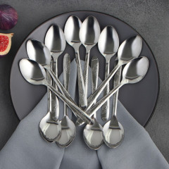 Ложка столовая, набор, «Весна», нерж., h=18 см, 12 пр.(3602653)