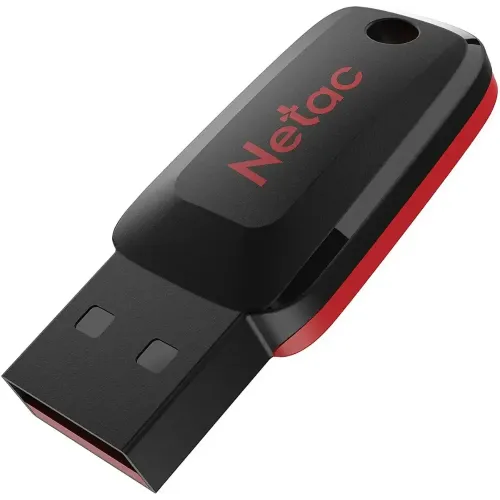 Карта USB2.0 16 GB NETAC U197 NT03U197N-016G-20BK черный/красный