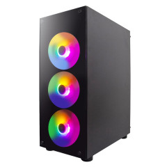 Корпус 1STPlayer FIRE DANCING V3-B MidiTower ATX LED (V3-B-4F1)