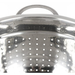 Дуршлаг DANIKS нерж., с ручкой, на ножке, 24 см (GS-08127-24)(449377)