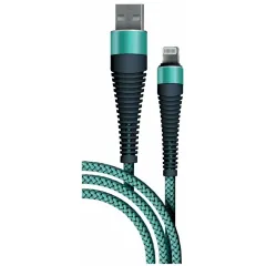 Кабель USB 3.0 A вилка - 8pin 1 м Borasco Lightning 1m 3А Fishbone усиленный титффани