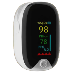 Пульсоксиметр Longway AD-901, белый/черный