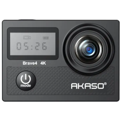Экшн-камера AKASO BRAVE 4. Цвет: черный.