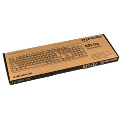 Клавиатура NAKATOMI KN-02U USB черный-красный