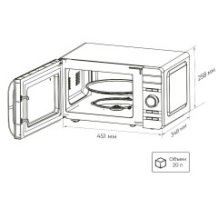 Микроволновая печь LEX FSMO D.04 IV