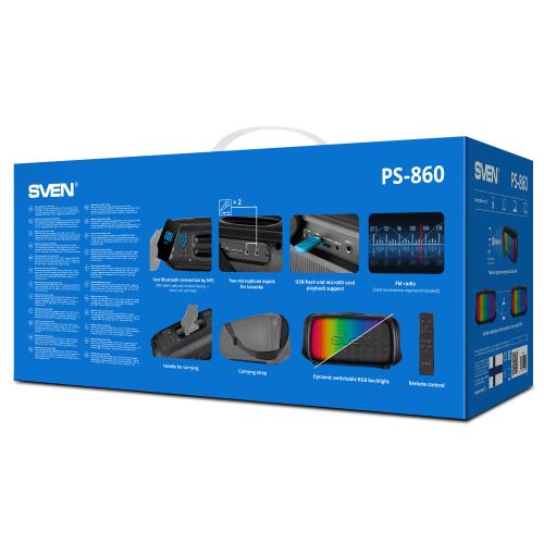 Акустика портативная SVEN PS-860 черный
