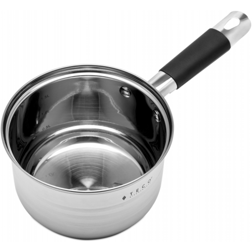Ковш нерж. TECO, с крышкой, 2,1 л.(TC-S2100-06B)