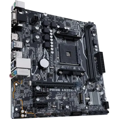 М/П SOC-AM4 Asus PRIME A320M-K/CSM Soc-AM4 AMD A320 2xDDR4 mATX AC`97 8ch(7.1) GbLAN RAID+VGA+