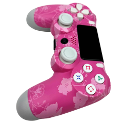 Геймпад Dualshock 4 для PS 4 (розовый цветок)