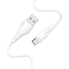 Кабель USB 2.0 A вилка - Type-C 1 м Borofone  BX18 Optimal белый
