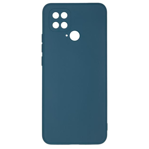 Бампер Xiaomi Poco C40 4G ZIBELINO Soft Matte синий с микрофиброй