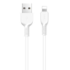 Кабель USB 2.0 A вилка - 8pin 2 м HOCO X20 Starlight Glare 2.4A усиленный белый
