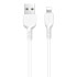 Кабель USB 2.0 A вилка - 8pin 2 м HOCO X20 Starlight Glare 2.4A усиленный белый