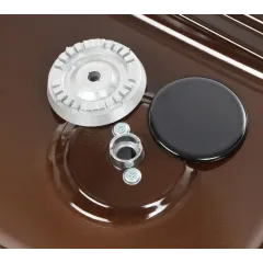 Настольная газовая плита GEFEST 700-02 коричневая (2 конфорки)