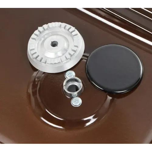 Настольная газовая плита GEFEST 700-02 коричневая (2 конфорки)