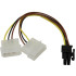 Кабель питания 2х6pin-8pin PCI Express Video ORIENT C391