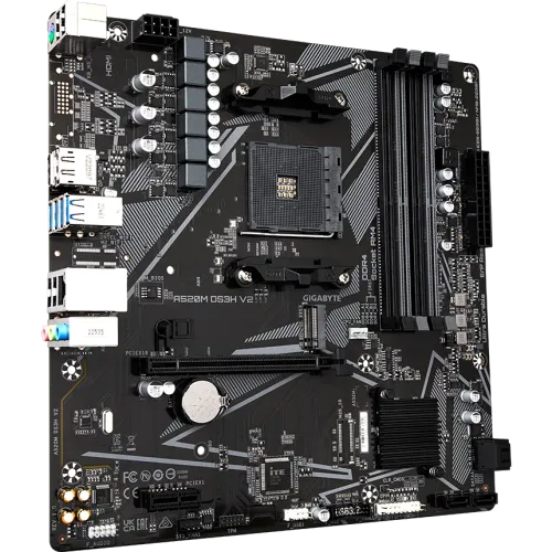 М/П SOC-AM4 Gigabyte A520M DS3H V2 Soc-AM4 AMD A520 4xDDR4 mATX