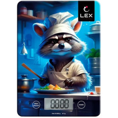 Весы кухонные электронные LEX LXKS9030 10кг рисунок