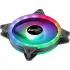 Кулер корпус 120x120x25 AeroCool Duo 12 черный ARGB 1000rpm 6-pin