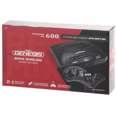 Игровая консоль Retro Genesis Remix Wireless 8+16Bit (600 игр, беспроводные геймпады)