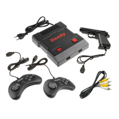 Игровая консоль DENDY Achive 640 игр + световой пистолет черная