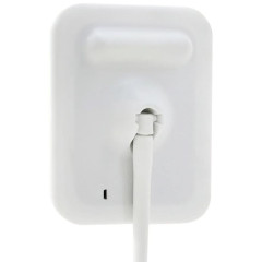 Зеркало косметическое настольное с подсветкой, на ножке, квадратное, белое