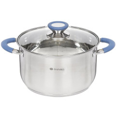 Кастрюля Daniks Сиена, нерж., индукция, 3,9 л. (SD-A93-20)