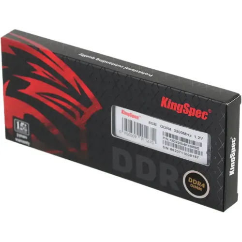 Память DDR4 8192Mb 3200MHz Kingspec KS3200D4P12008G RTL