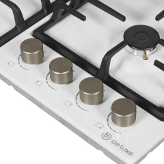 Стол газовый De luxe 6040.00г-001 белый