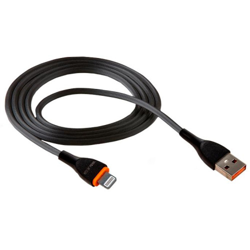Кабель USB 3.0 A вилка - Lightning 1 м WALKER C565, 3.1А, Lightning черный